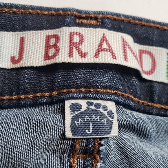 J Brand Mama J Maternity Jeans Dark Wash Side Panel Size 26 - Picture 7 of 9